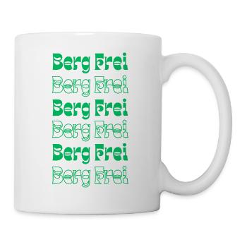 Retro Berg Frei Mountain Typography - Tasse - Weiß - Rechts