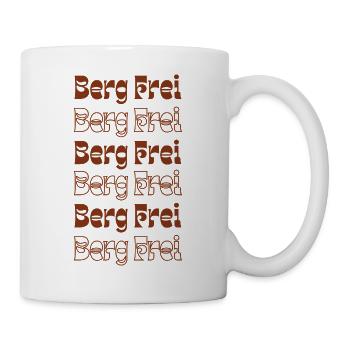 Retro Berg Frei Mountain Typography - Tasse - Weiß - Rechts
