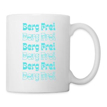 Retro Berg Frei Mountain Typography - Tasse - Weiß - Rechts