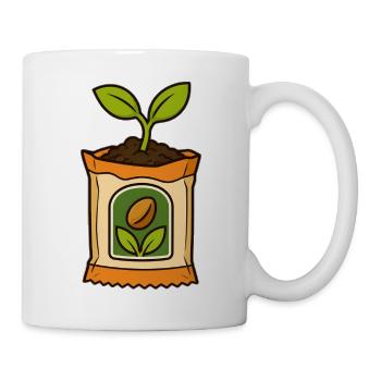 Knospe im Samentütchen - Tasse - Weiß - Rechts
