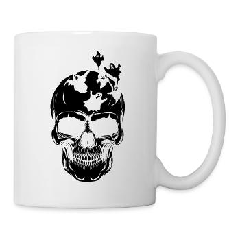 Halloween Skull Ghost - Mug - white - Right