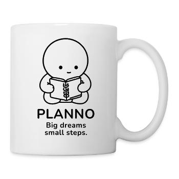 Planno – Big Dreams | Small Steps Motivation - Mug - white - Right