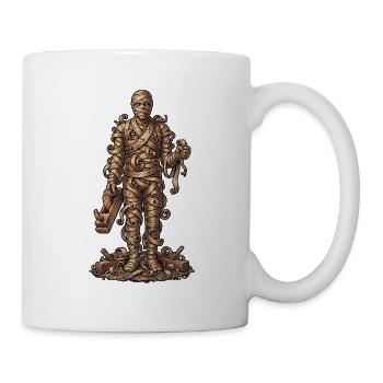 Halloween Tischler Mumie - Tasse - Weiß - Rechts