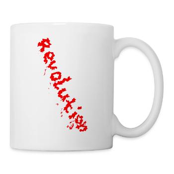 REVOLUTION (Red) - Tasse - Weiß - Rechts