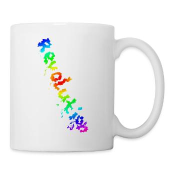 REVOLUTION (Regenbogen) - Tasse - Weiß - Rechts