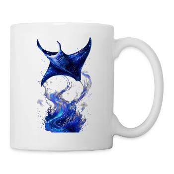Cosmic Blue Astral Manta - Mug - white - Right