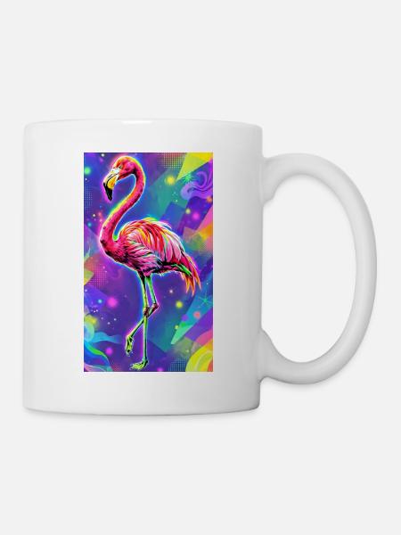 Flamingo - Tasse - Weiß