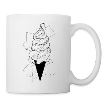 Art de la glace - Mug blanc - blanc - Droite