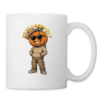 Thanksgiving Cool, Casual Pumpkin in Street Style - Mug - white - Right