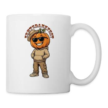 Thanksgiving Cool, Casual Pumpkin in Street Style - Mug - white - Right