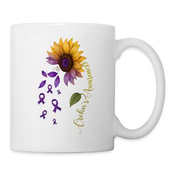 Crohns-Bewusstsein – IBD-Kämpfer Crohns-Krieger - Tasse - Weiß - Rechts