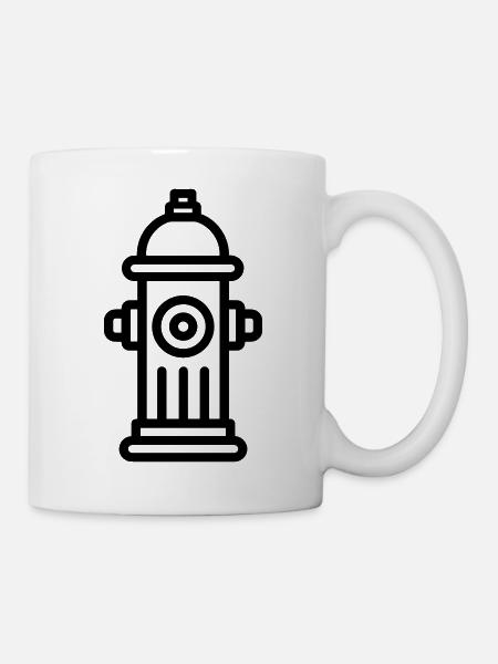 Hydrant - Tasse - Weiß