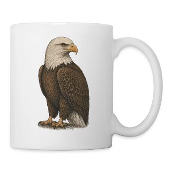 Adler - Tasse - Weiß - Rechts