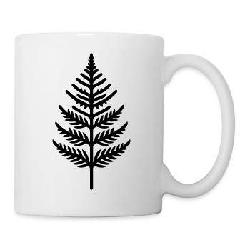 Farn - Tasse - Weiß - Rechts