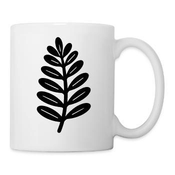 Farn - Tasse - Weiß - Rechts