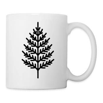 Farn - Tasse - Weiß - Rechts