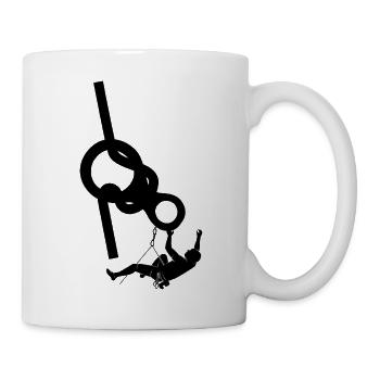 klettern bouldern felsklettern berge Bergsport - Tasse - Weiß - Rechts