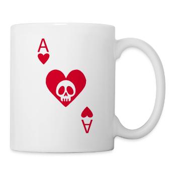 Herzschädel - Tasse - Weiß - Rechts