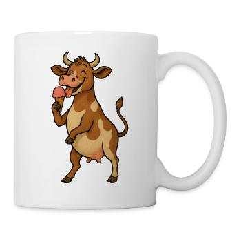 Coole Kuh - Tasse - Weiß - Rechts