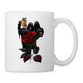 Sensenmann-Rosenbraunacht - Tasse - Weiß - Rechts
