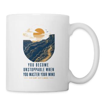 Motivational Quote – Motivation & Mindset - Tasse - Weiß - Rechts