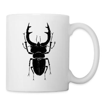 Hirschkäfer Entomologie Wildnis - Tasse - Weiß - Rechts