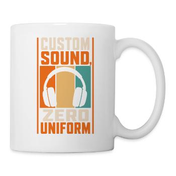 Musik – Custom Sound Zero Uniform - Tasse - Weiß - Rechts