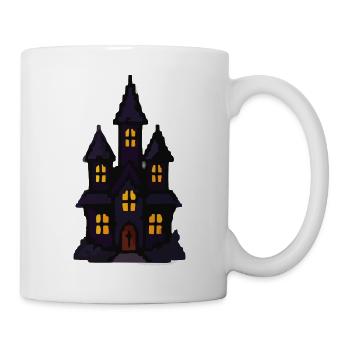 Spukschloss bei Nacht - Tasse - Weiß - Rechts