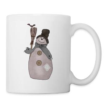 Schaebiger_Schneemann - Tasse - Weiß - Rechts