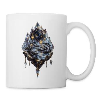 Sternenmoor im schwebenden Kristallterrarium - Tasse - Weiß - Rechts