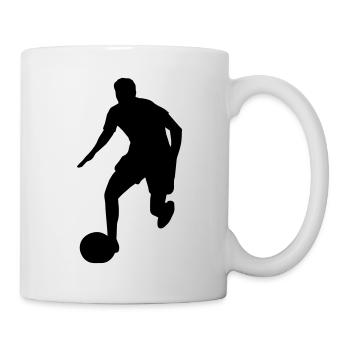 Footballeur - Mug blanc - blanc - Droite