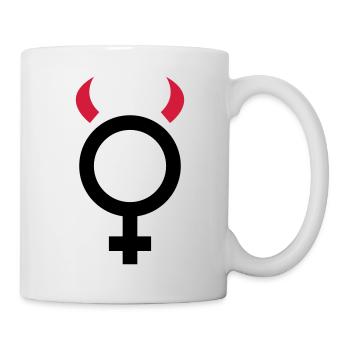 Teufelchen Frau Teufelin - Tasse - Weiß - Rechts