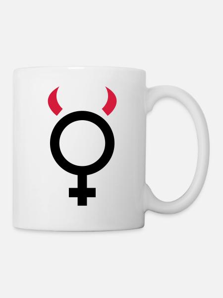 feme - Mug blanc - blanc