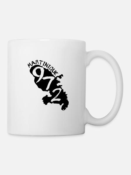 Martinique 972 (1 couleur modifiable) - Mug blanc - blanc