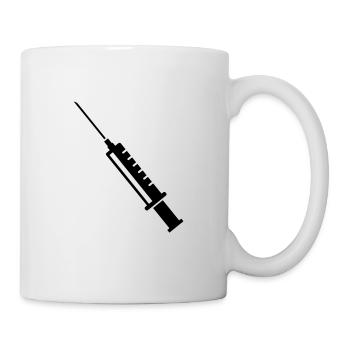 Seringue cadeau medic infirmier docteur - Mug blanc - blanc - Droite