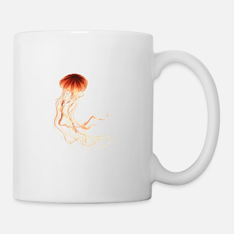 Qualle - Tasse - Weiß