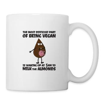 Wake Up At 5 Am Milk The Almonds Gift - Mug - white - Right