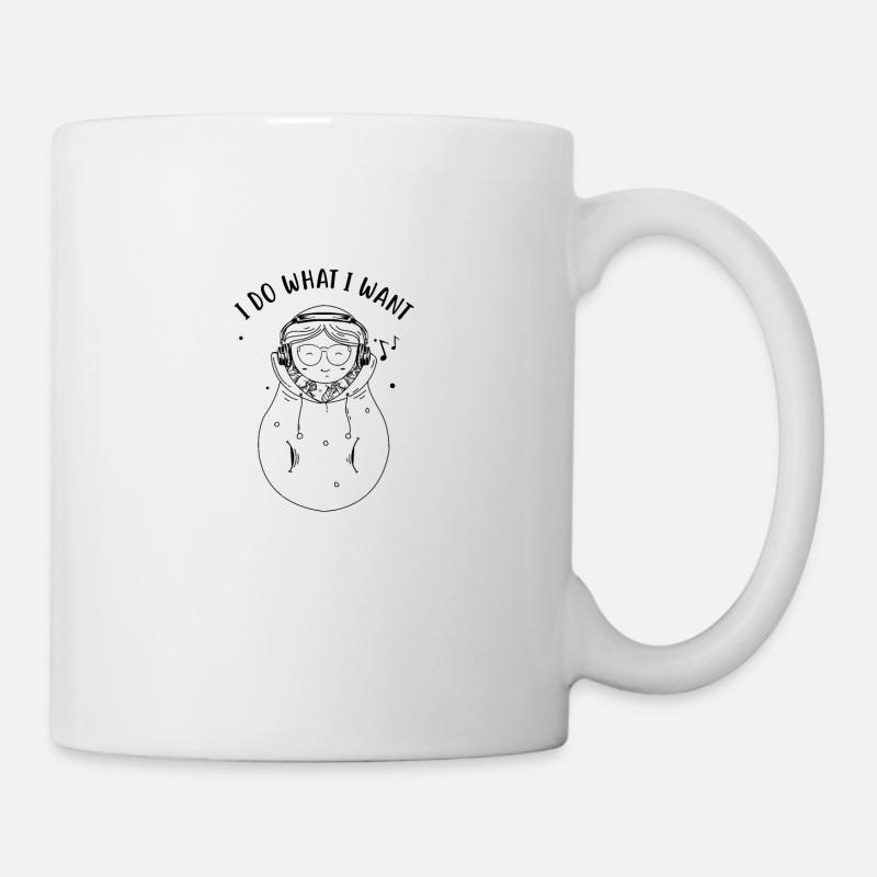 Matriochka cool Russie Moscou bonne humeur - Mug blanc - blanc