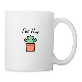 Gratuit Câlins Cactus Hugs Black - Mug blanc - blanc - Droite