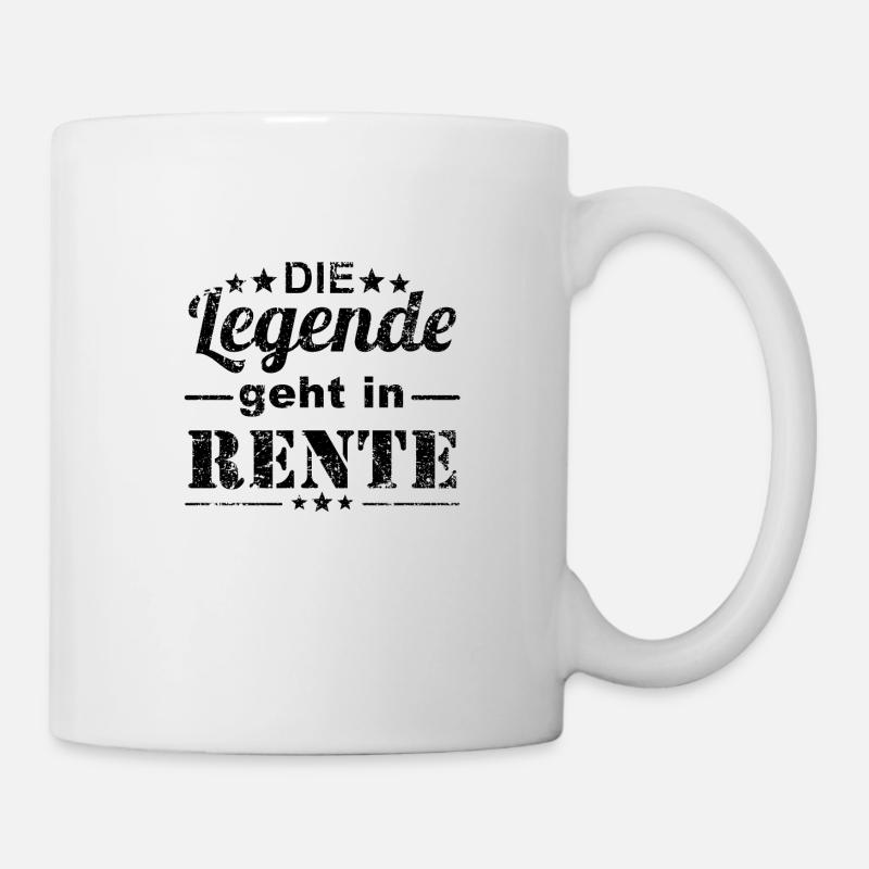 La légende parle de pension de retraite - Mug blanc - blanc