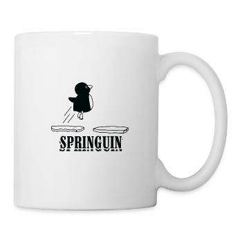 Springuin! Penguins jump! - Animal Lovers Zoo - Mug - white - Right