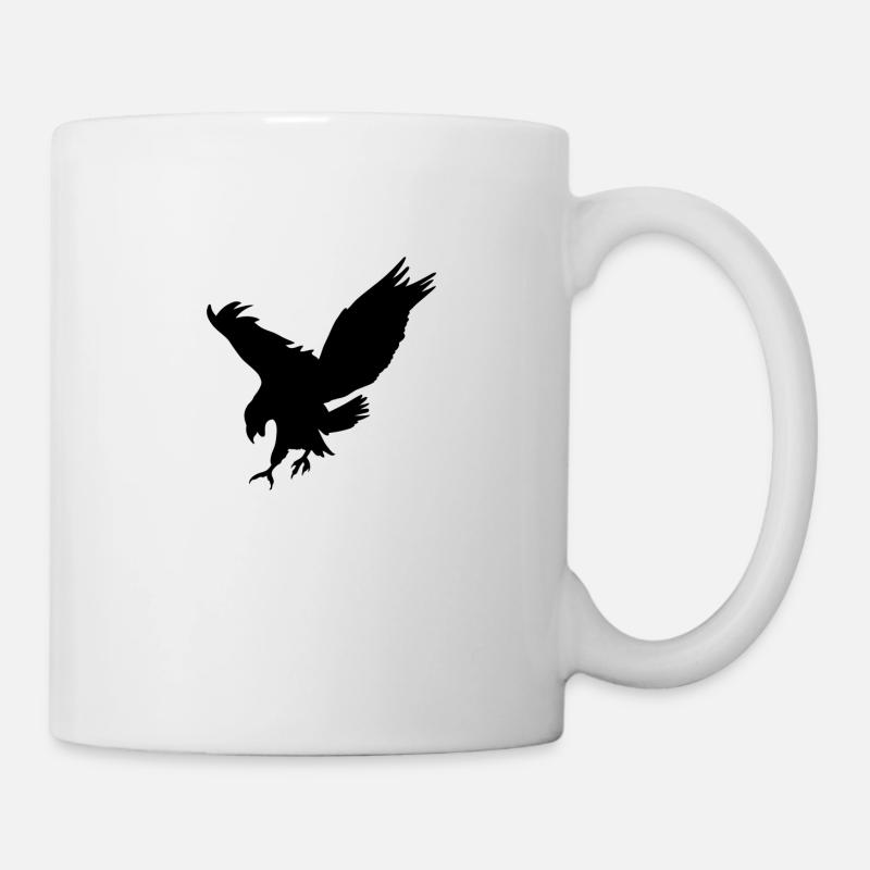 Der schwarze Adler - Tasse - Weiß
