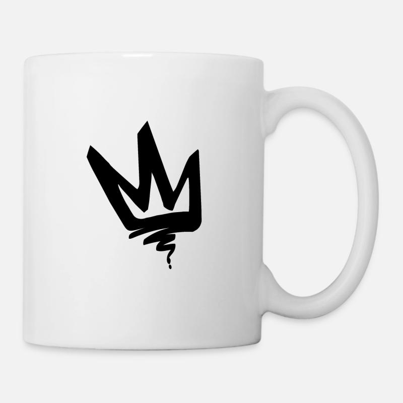 Krone Tag Schwarz - Tasse - Weiß
