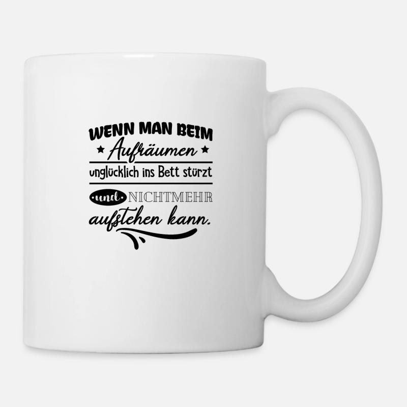 Aufräumen - Tasse - Weiß