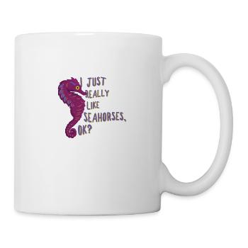 Sea Horse Holiday Shirt Funny Cadeau Drôle - Mug blanc - blanc - Droite
