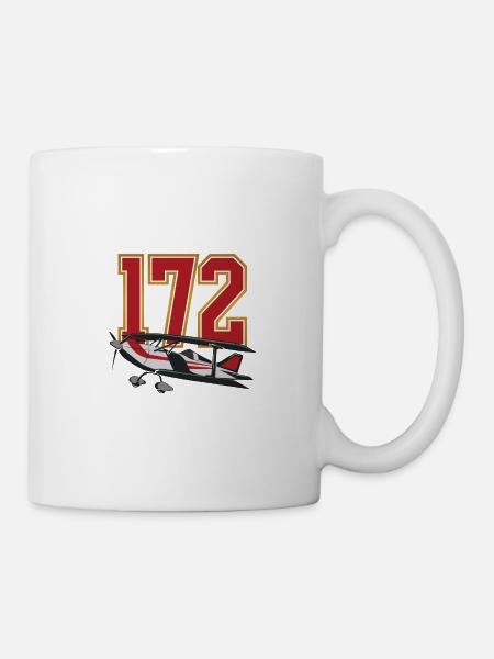 Flugzeug 172 - Tasse - Weiß