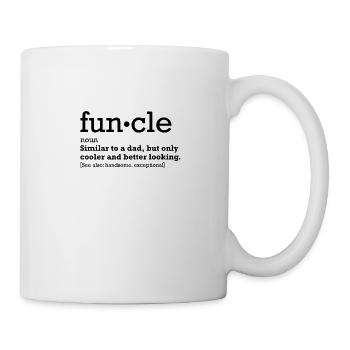 Funcle Sarcasm Funny Uncle Definition Gift - Mug - white - Right