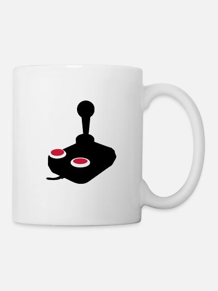 Joystick Videospiel-Joystick paddle1 - Tasse - Weiß