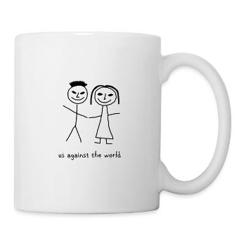 The World the World in Black - Mug blanc - blanc - Droite