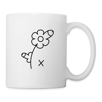 Penis flower - Mug - white - Right